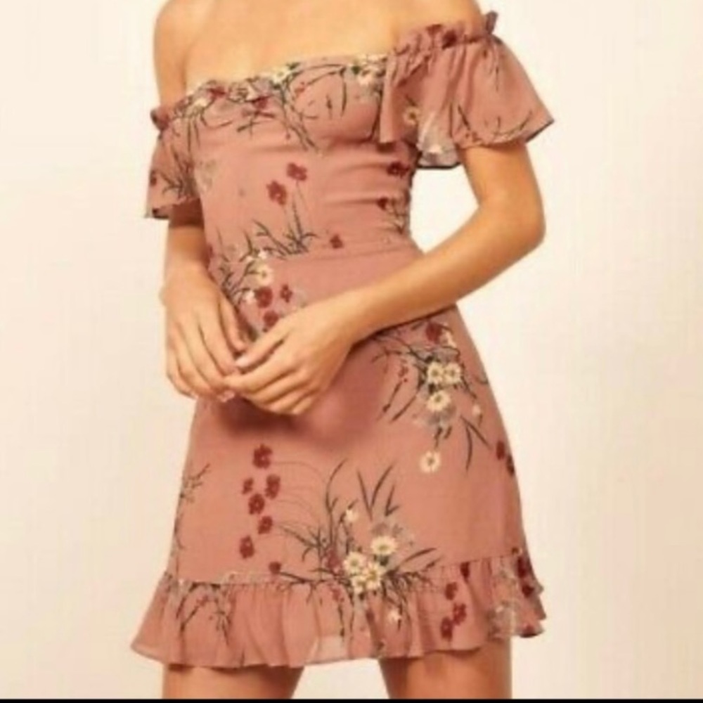 Reformation Hyacinth Butterfly Rose Floral Dress size 8